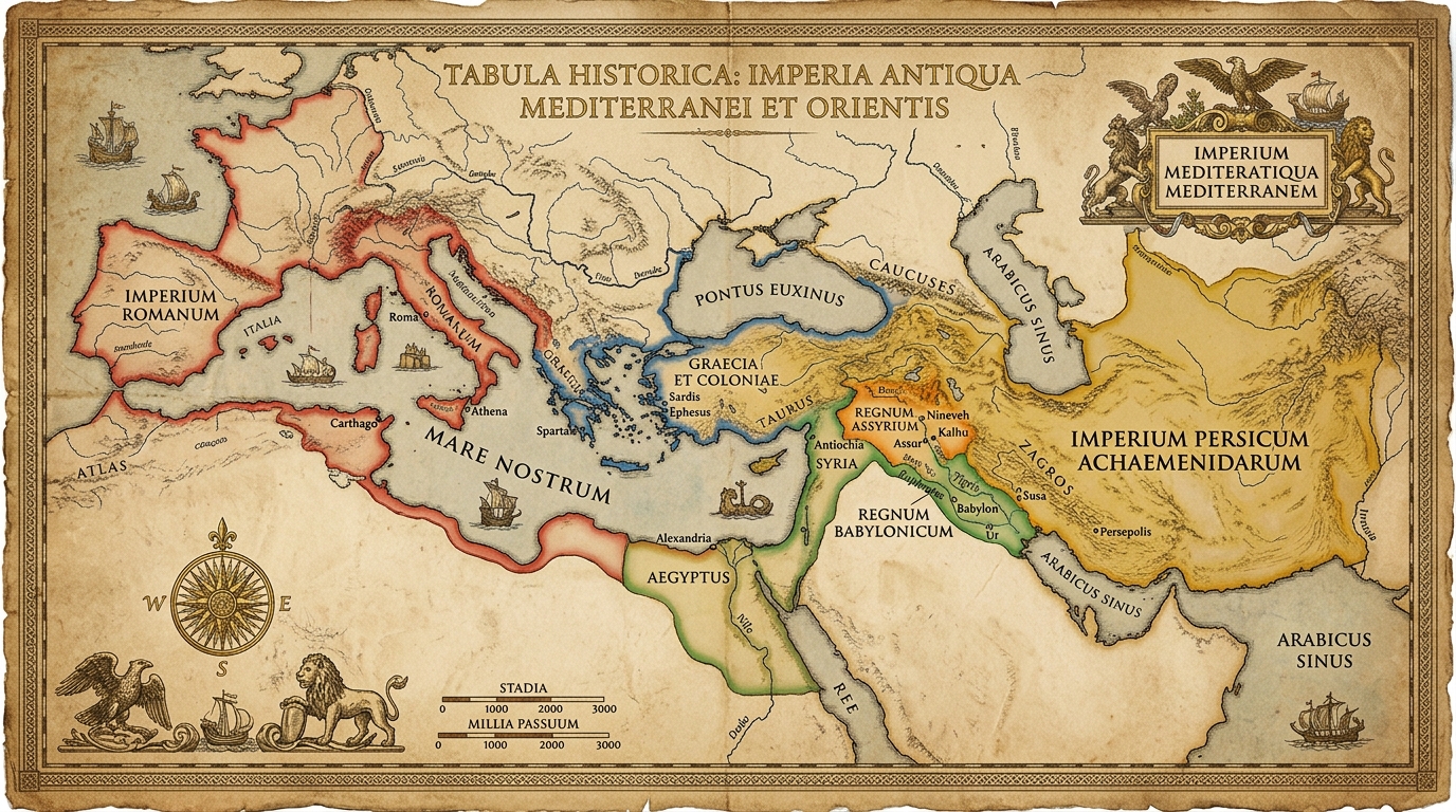 Mappa 2: Gli Imperi Antichi e i Domini Geografici